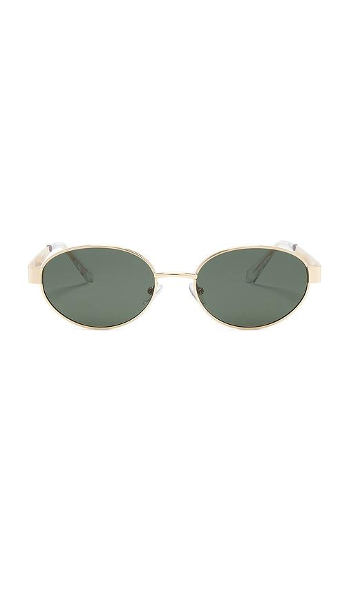 banbe the evangelista sunglasses in metallic gold.
