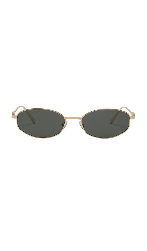 banbe the mila sunglasses in metallic gold.