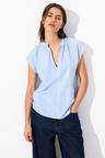 band-collar blouse