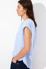 band-collar blouse
