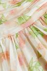 bandeau dress with flared skirt