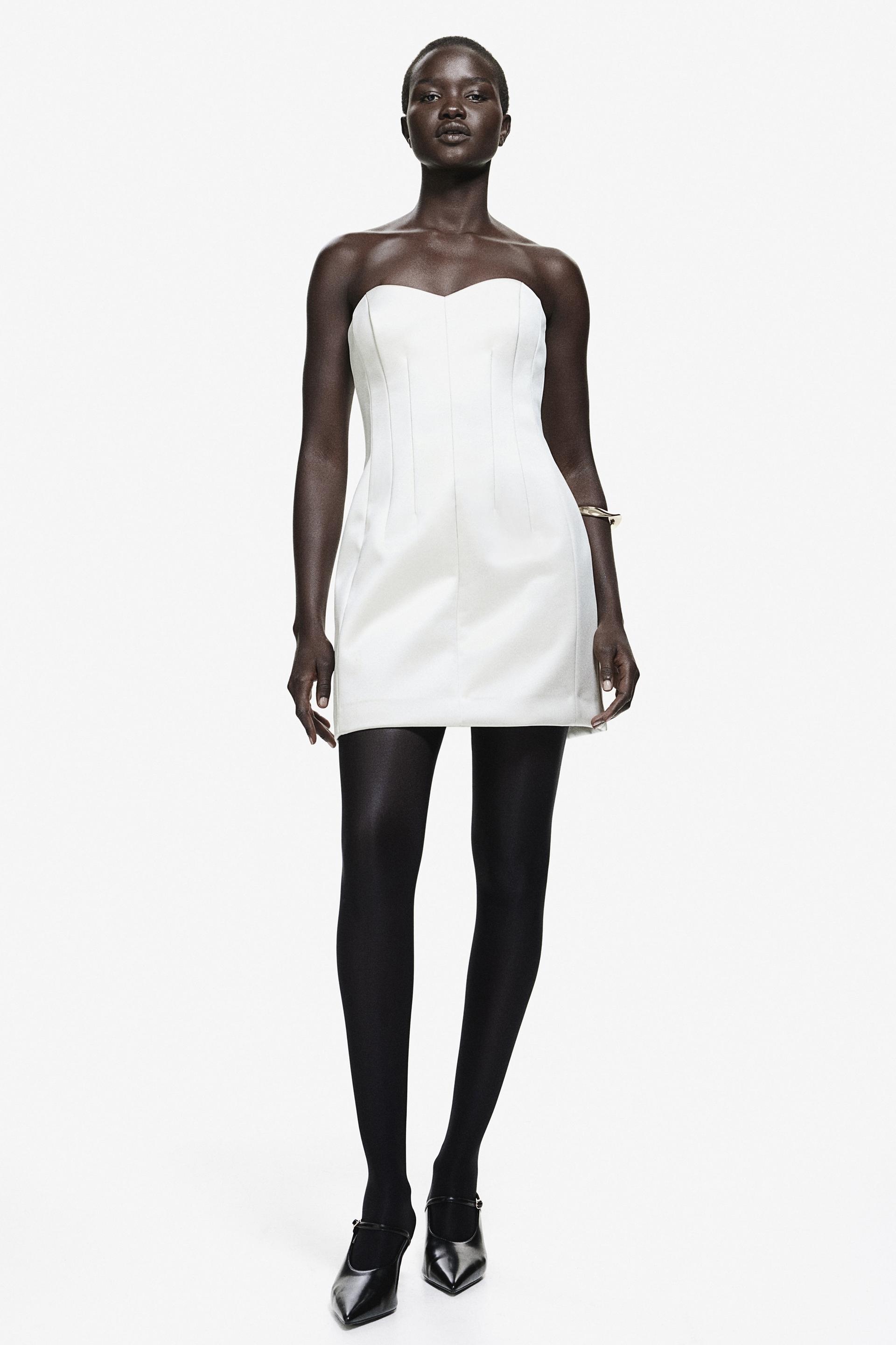 bandeau mini dress