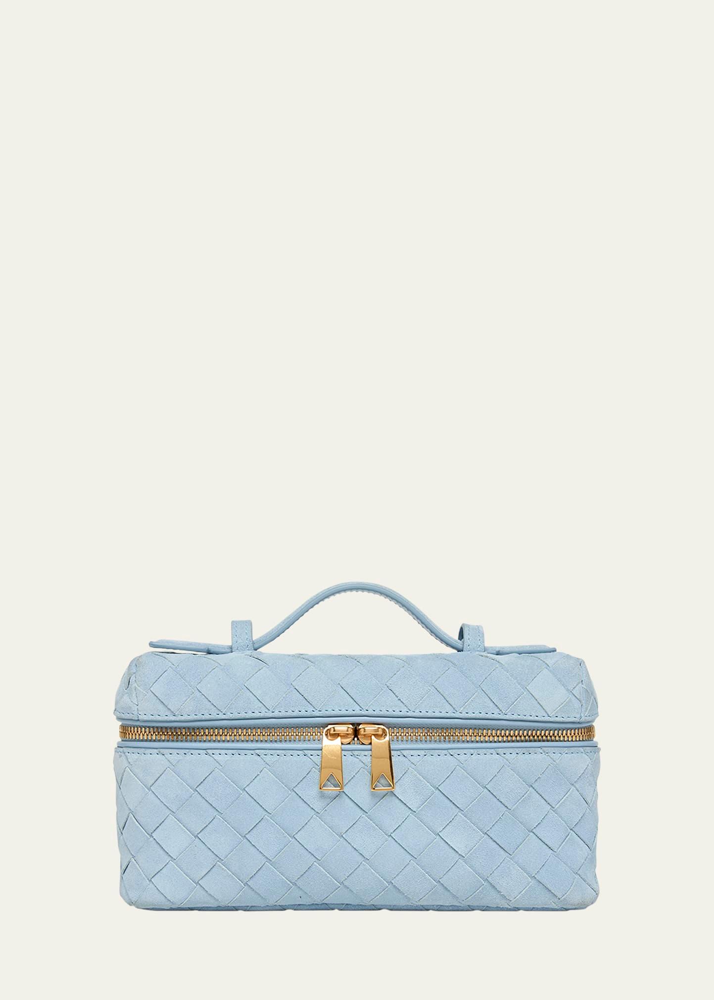 bang bang vanity intrecciato suede crossbody bag