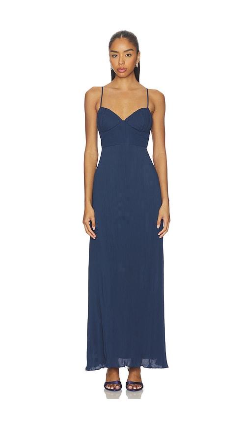 baobab aluna maxi dress in blue.