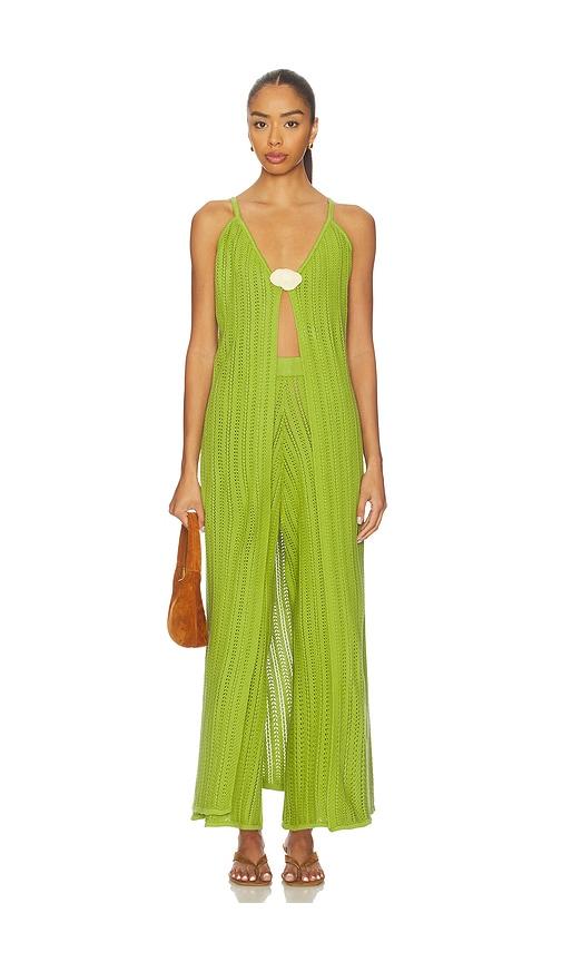 baobab clarissa top in green.