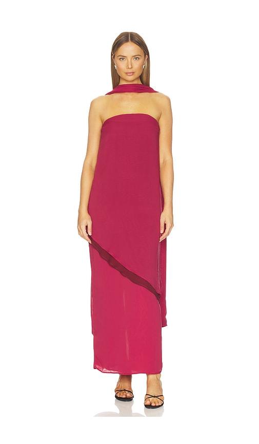 baobab el maxi dress in wine.