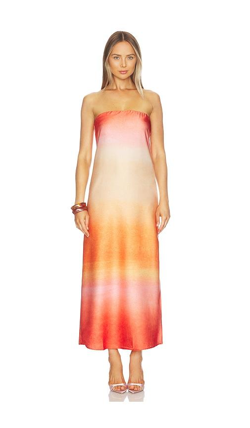 baobab lola maxi dress in orange.