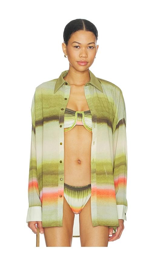baobab lulu top in green.