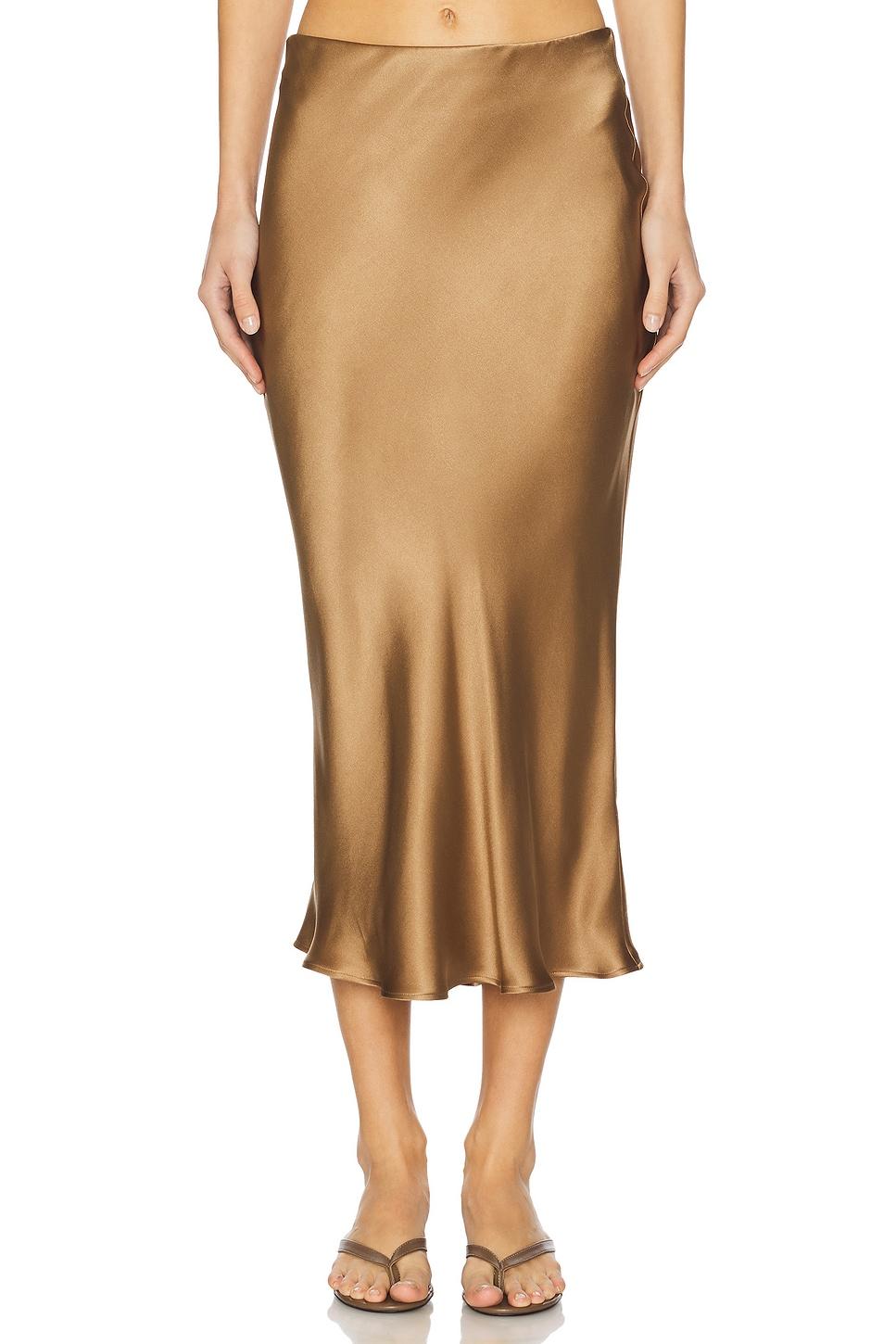 bar silk skirt