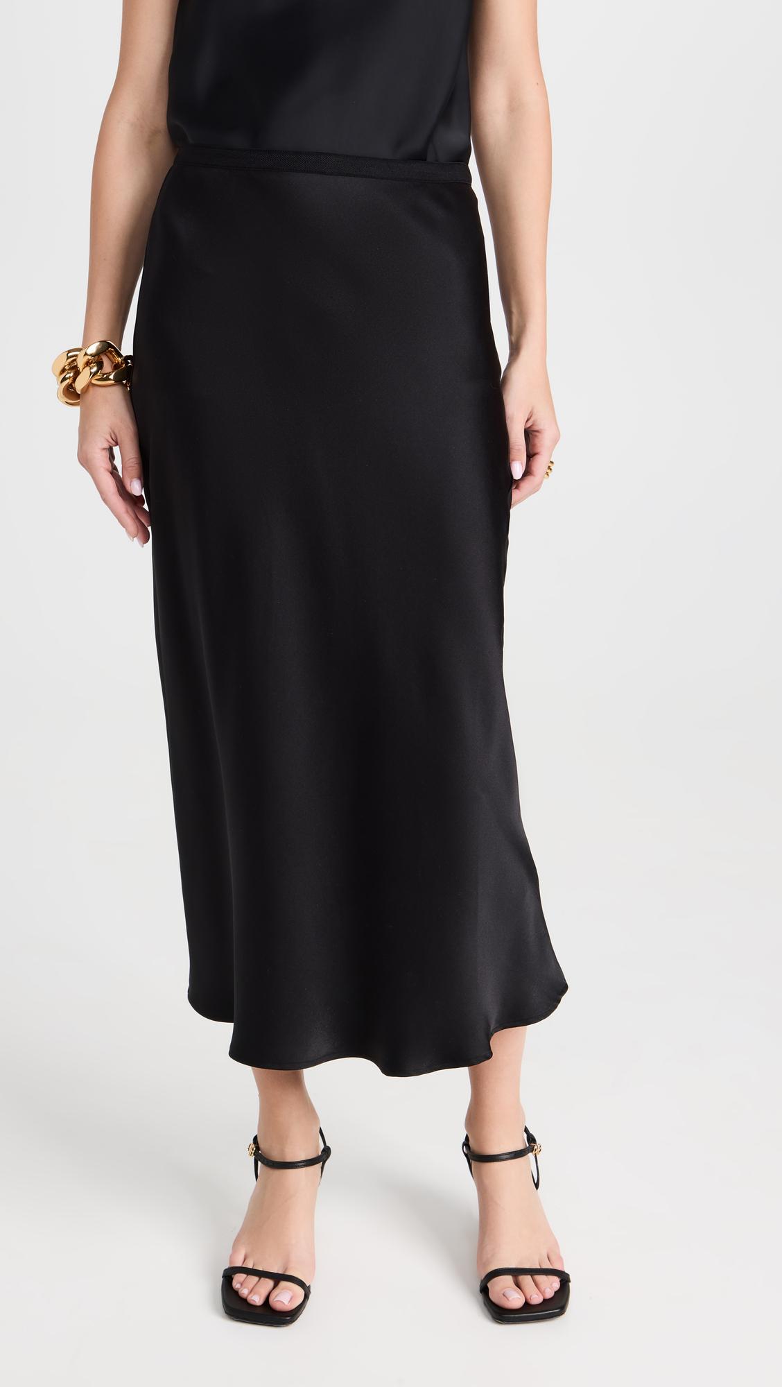 bar silk skirt