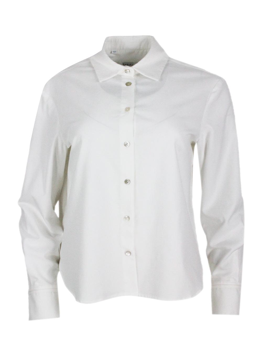 barba napoli shirts white 100co - women