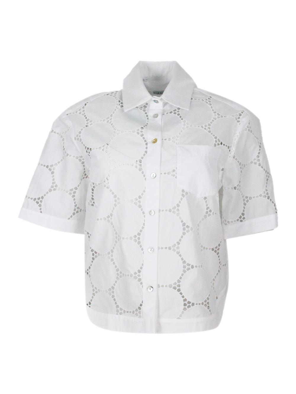 barba napoli shirts white 100co - women