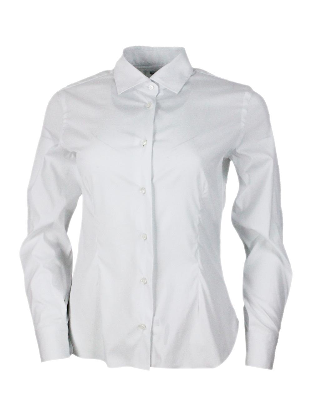 barba napoli shirts white 78co 18pa 4ea - women
