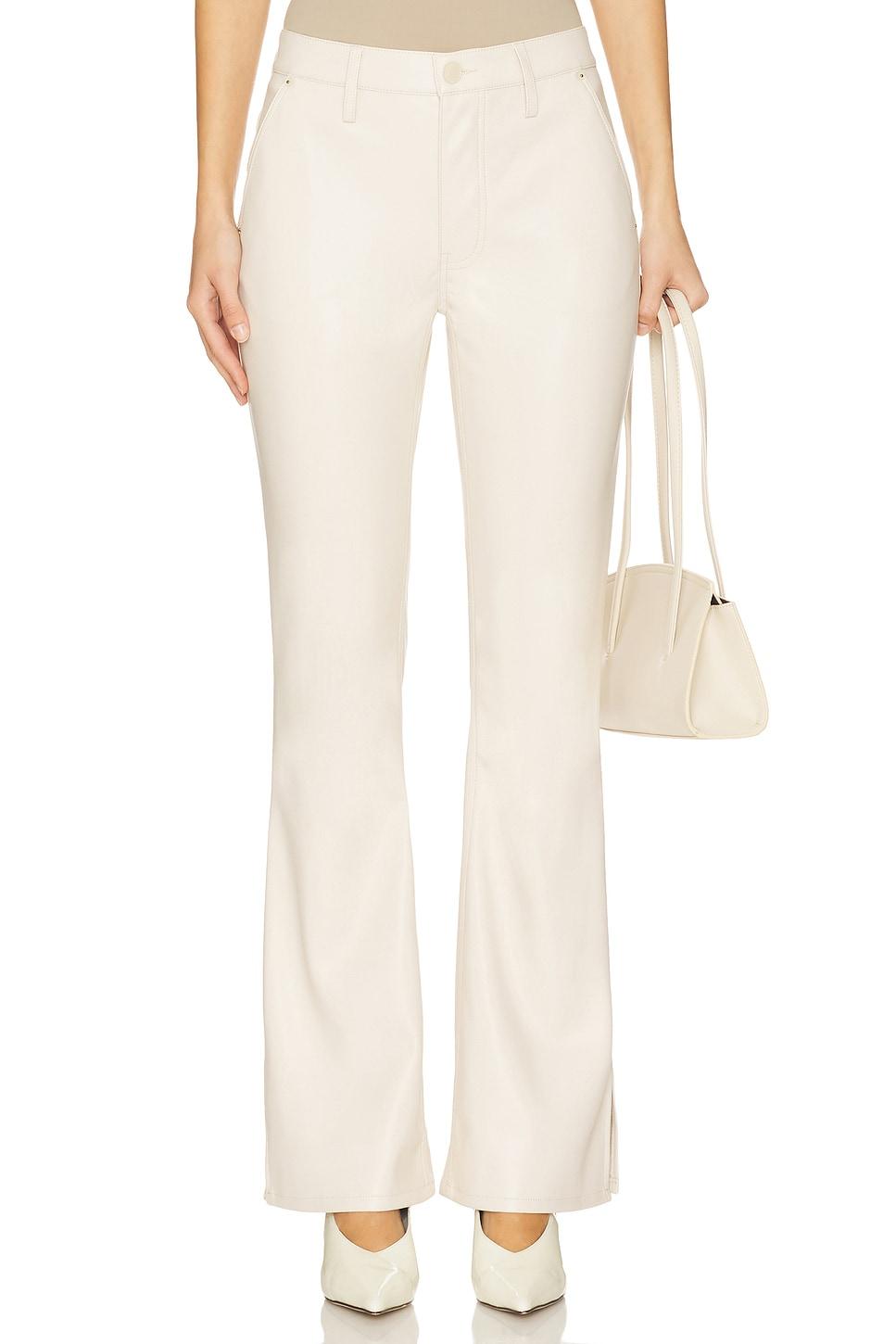 barbara high rise bootcut faux leather trouser