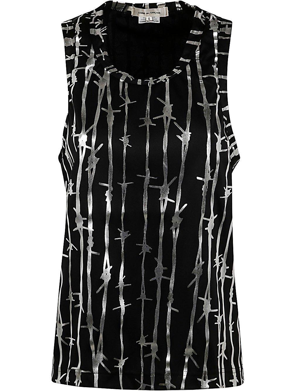 barbed wire printed tank top