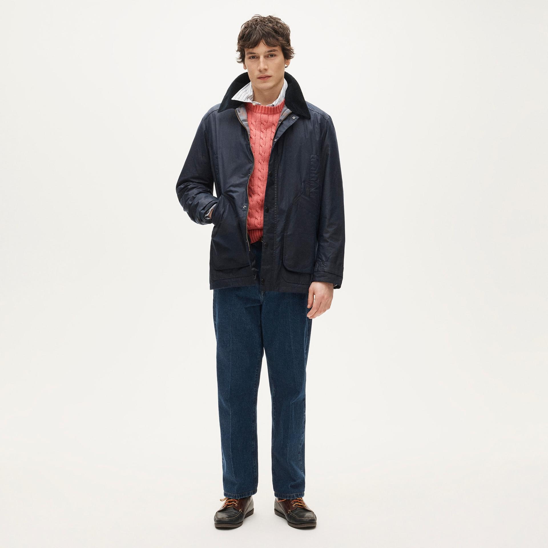 barbour&reg; x j.crew barn jacket&trade; in waxed cotton