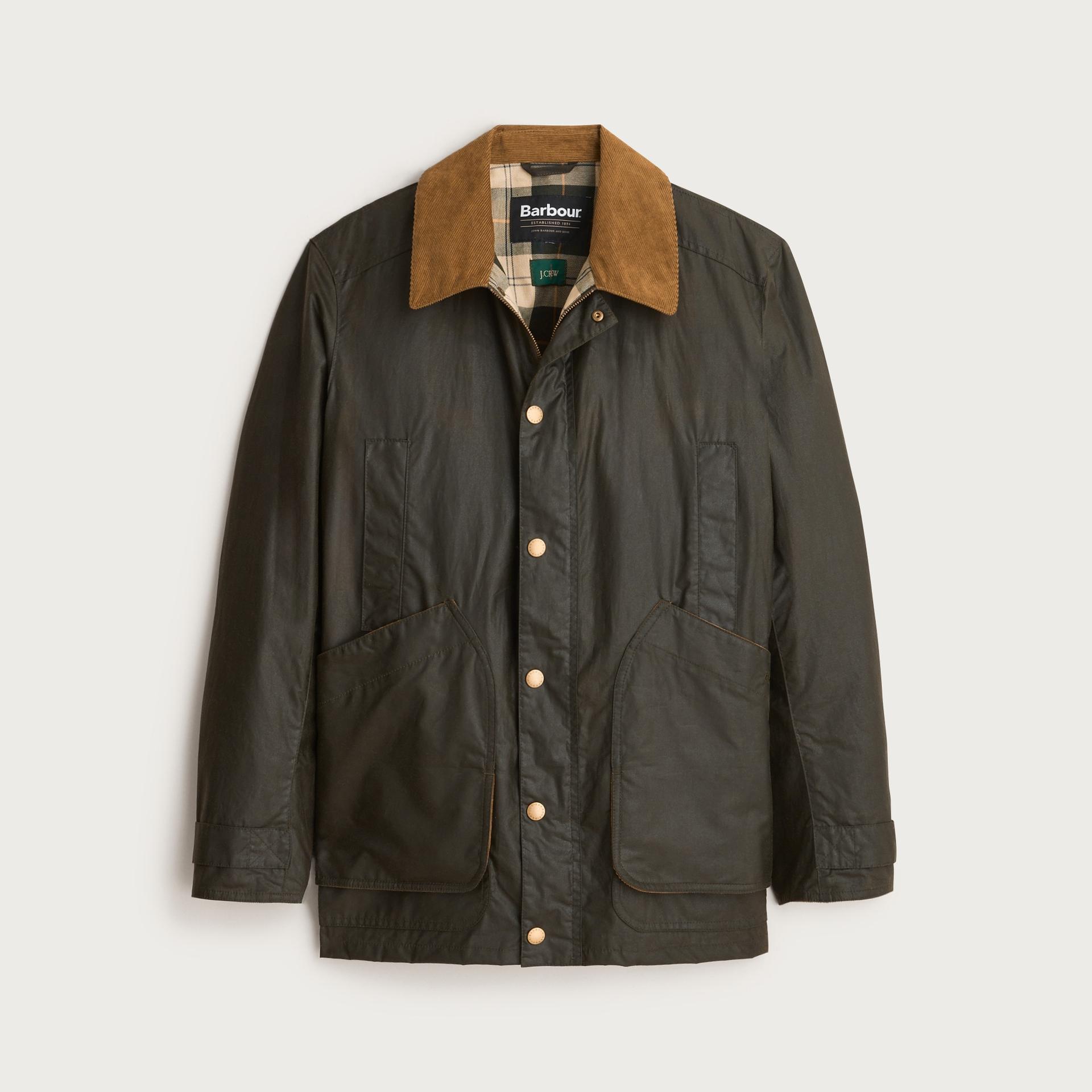 barbour&reg; x j.crew barn jacket&trade; in waxed cotton