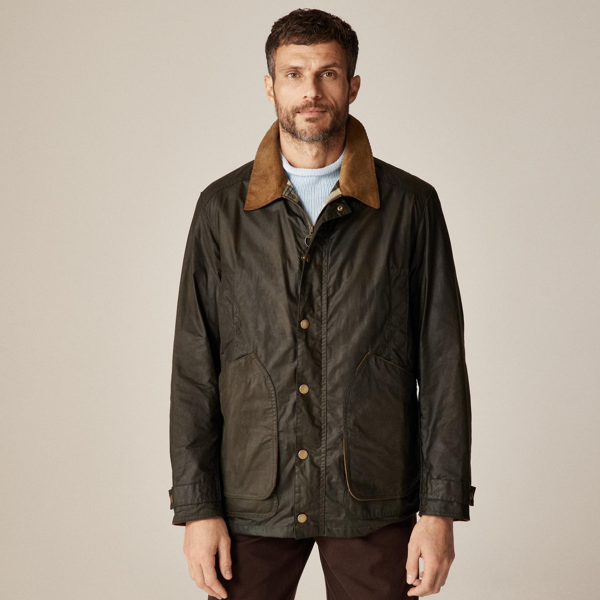 barbour&reg; x j.crew barn jacket&trade; in waxed cotton