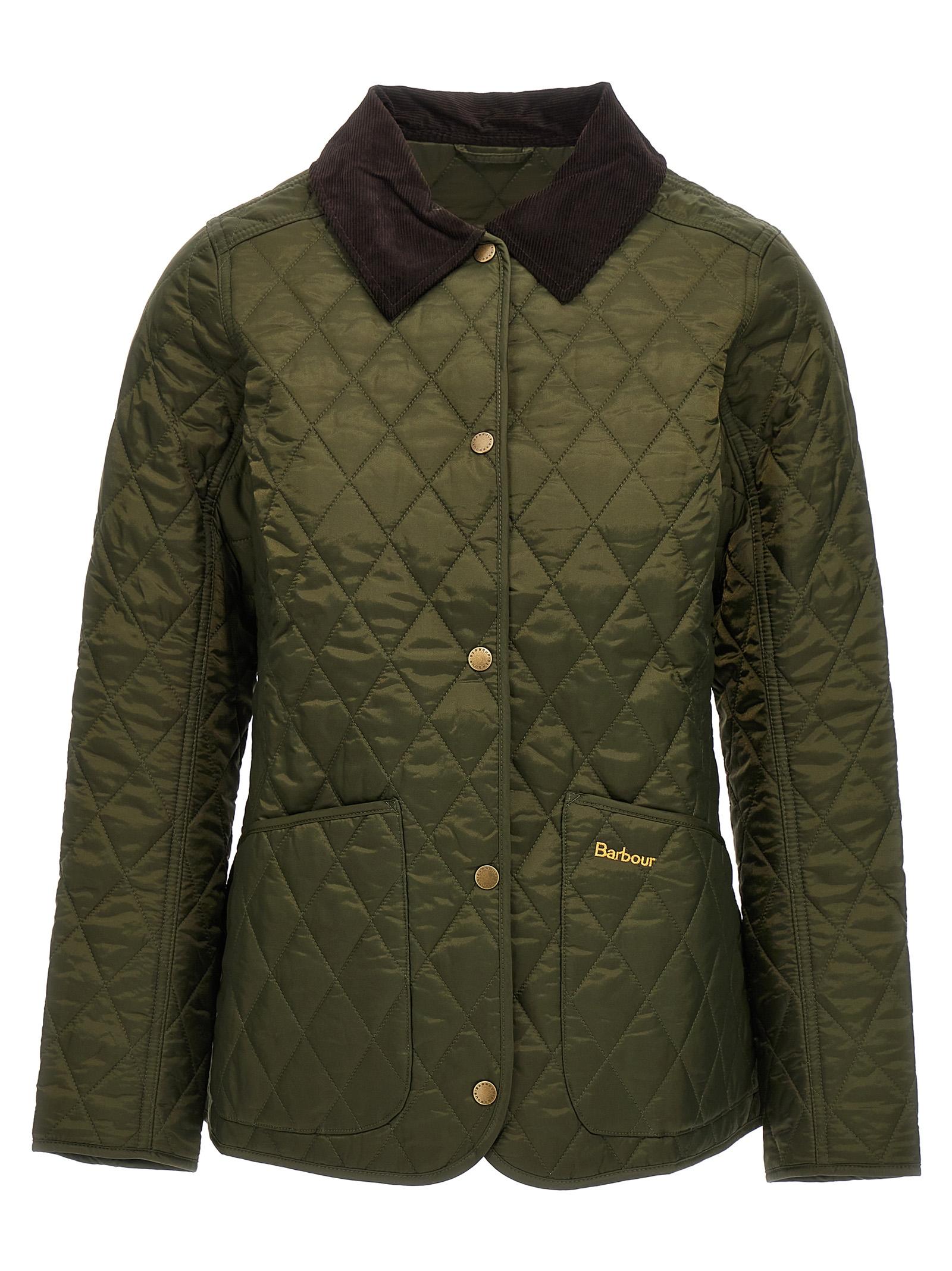 barbour annandale jacket green polyamide down jacket, parka, casual - women