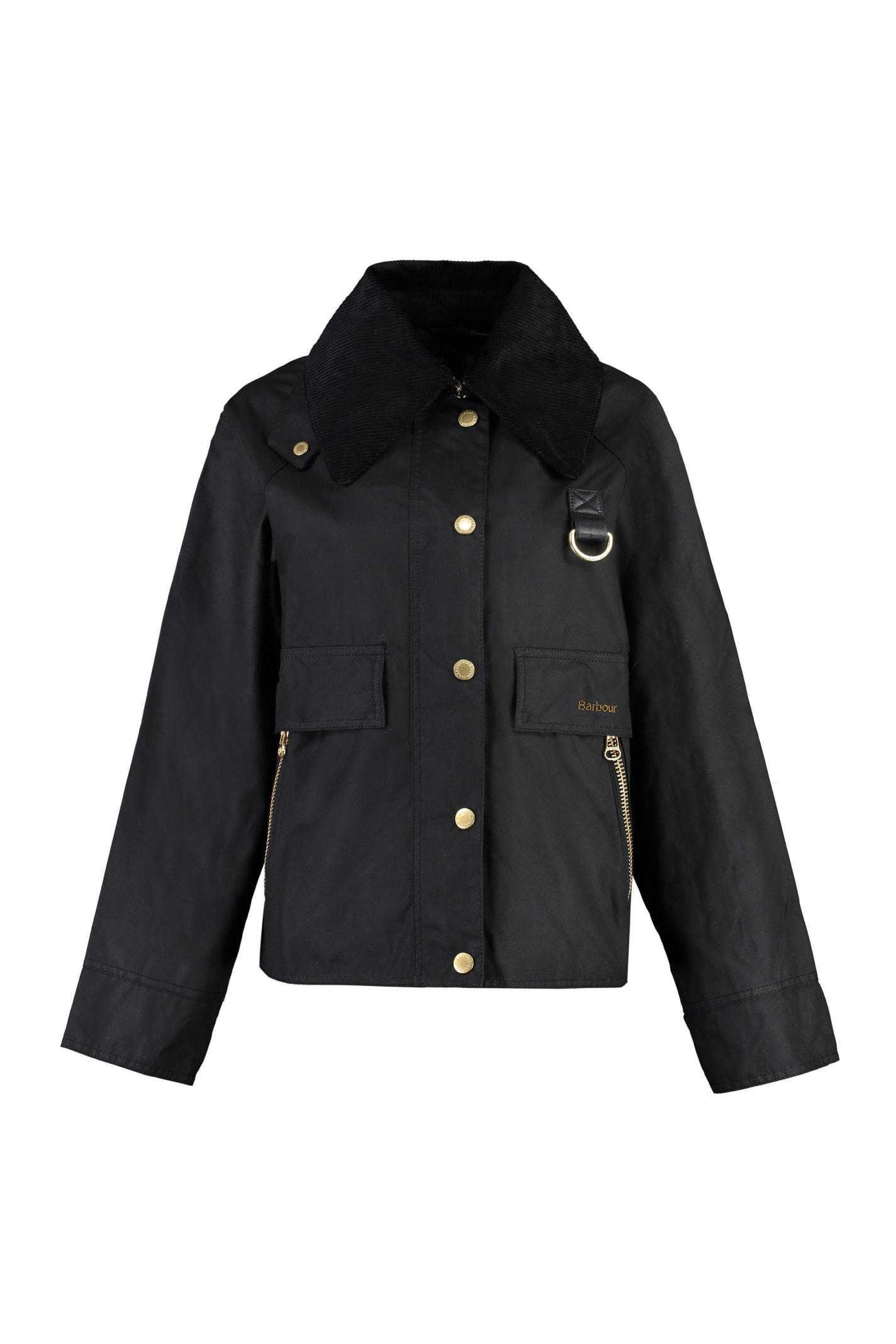 barbour catton waxed cotton jacket