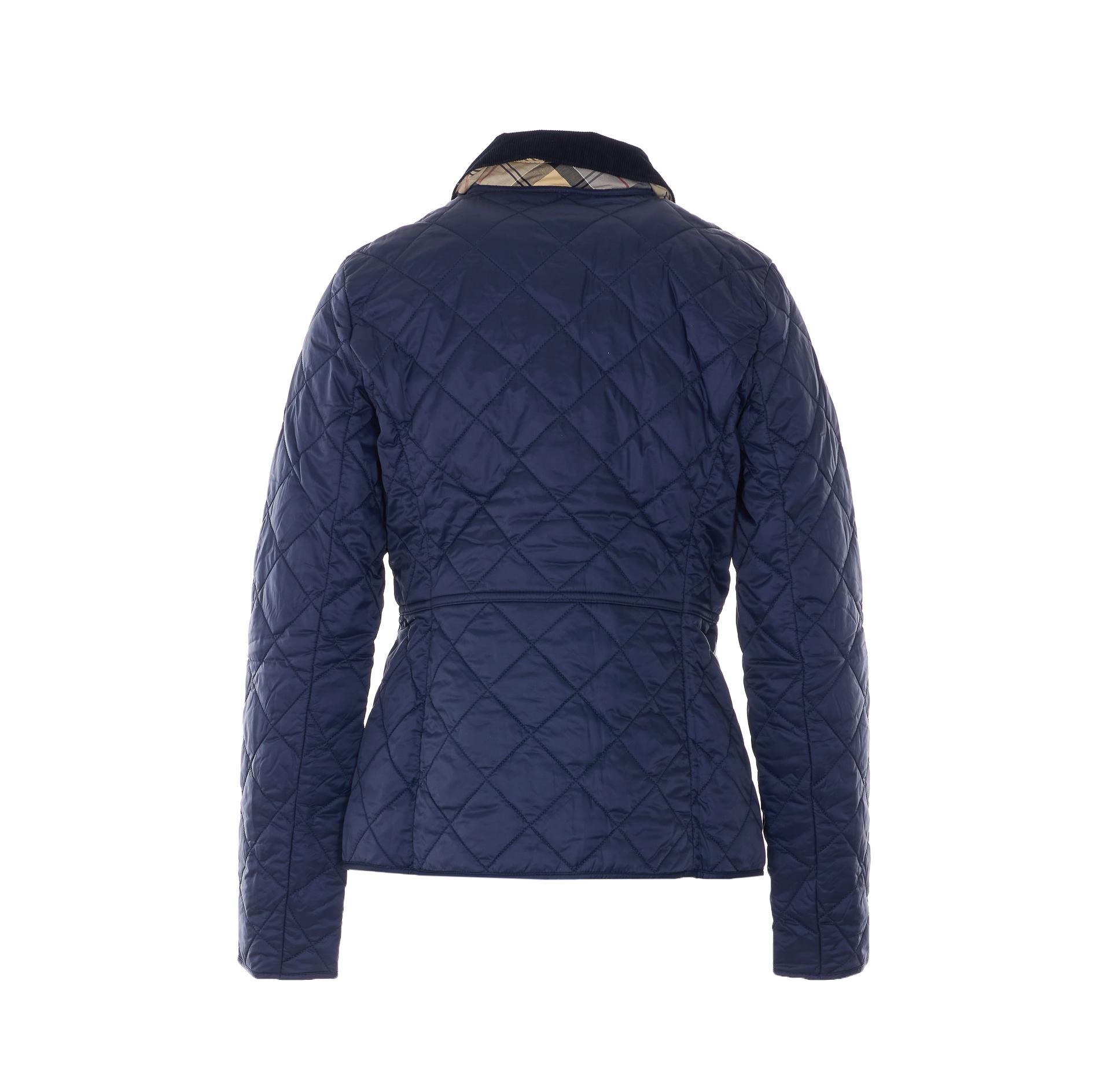 barbour jackets blue polyamide - women