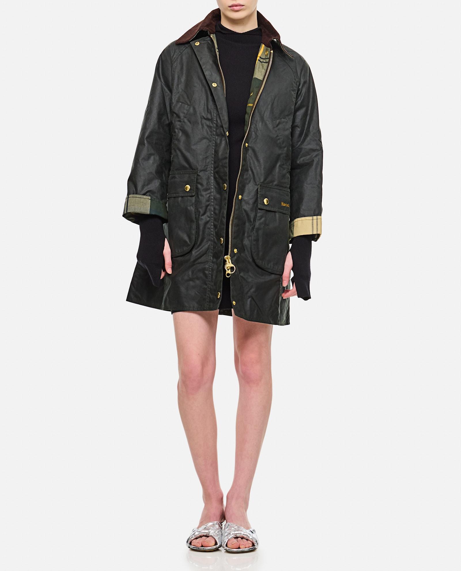 barbour long beadnell wax coat