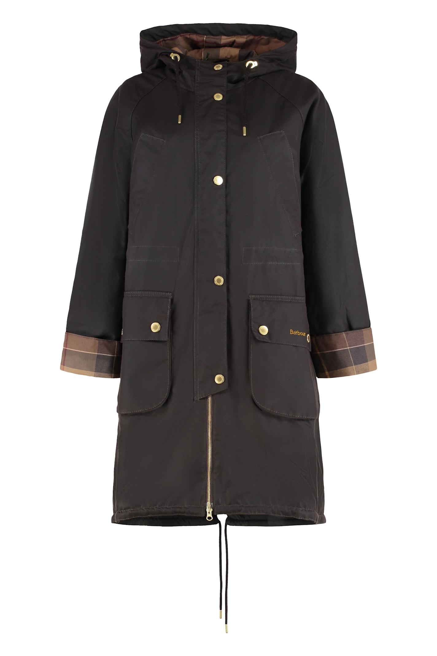 barbour marcy hooded cotton parka