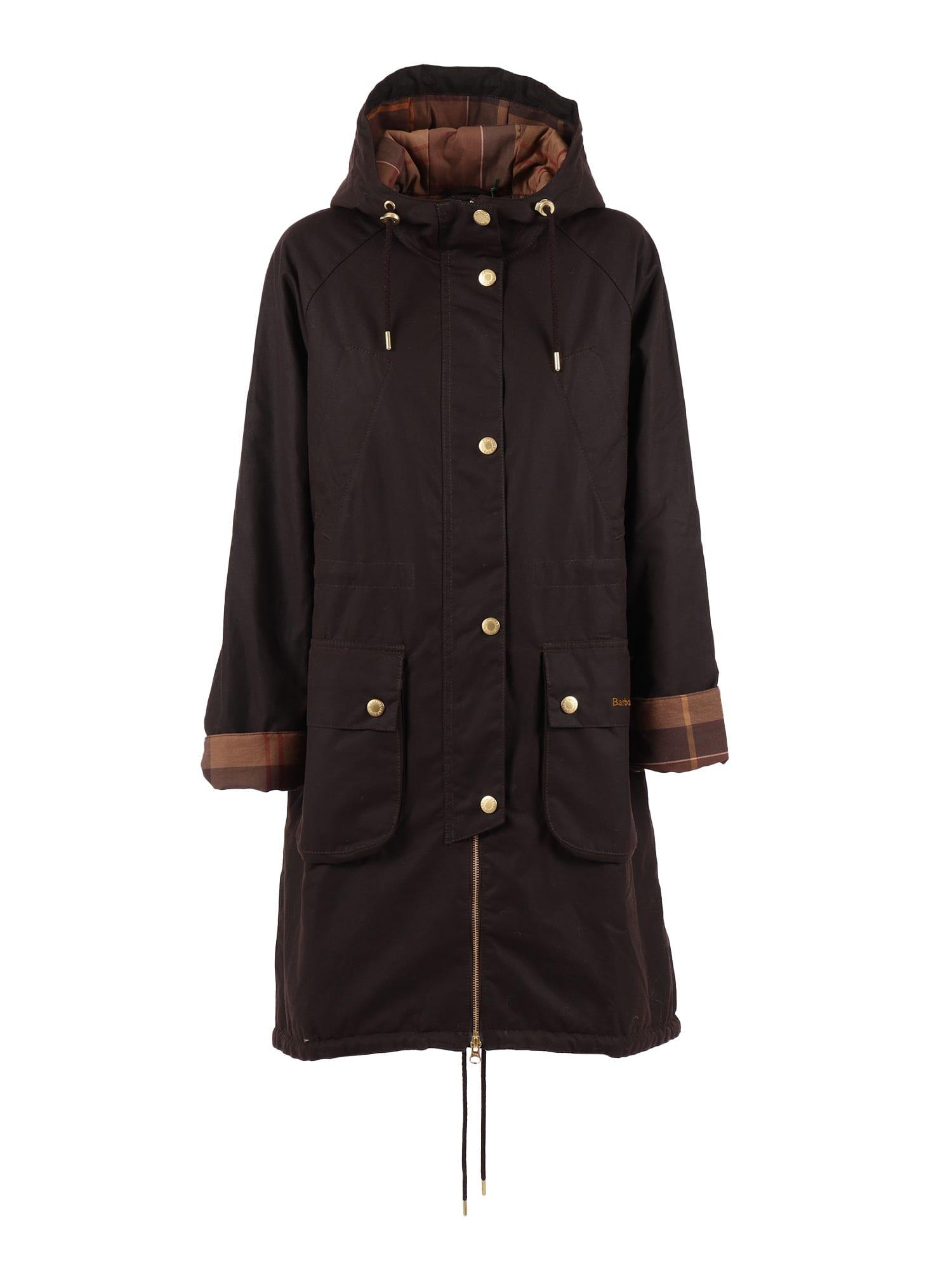 barbour marcy wax parka