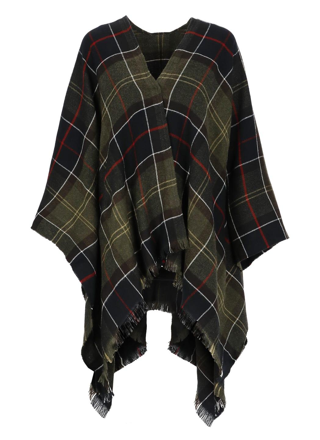 barbour staffin tartan cape