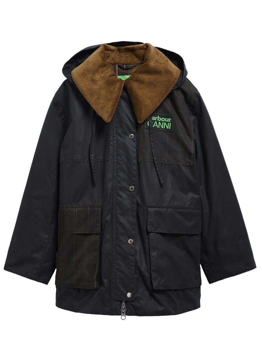 barbour x ganni coat