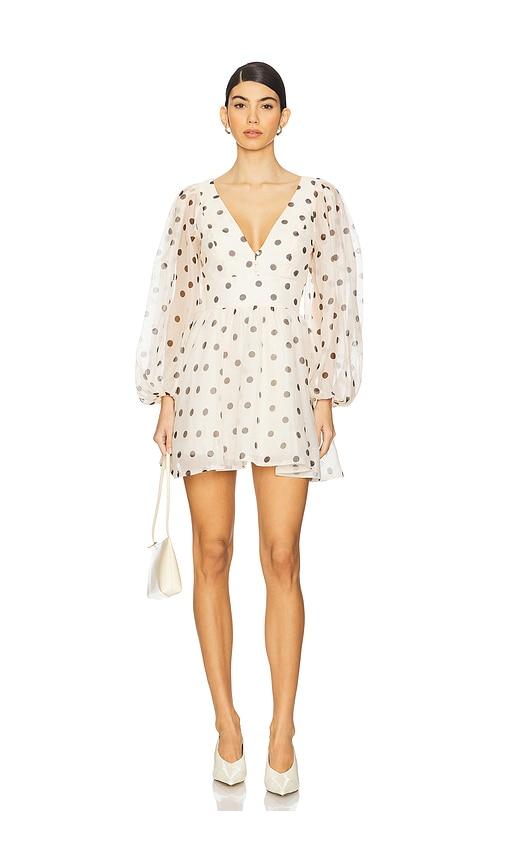 bardot eva mini dress in white.