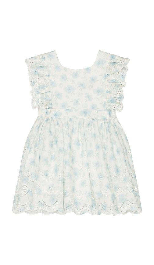 bardot junior annie floral mini dress in blue.