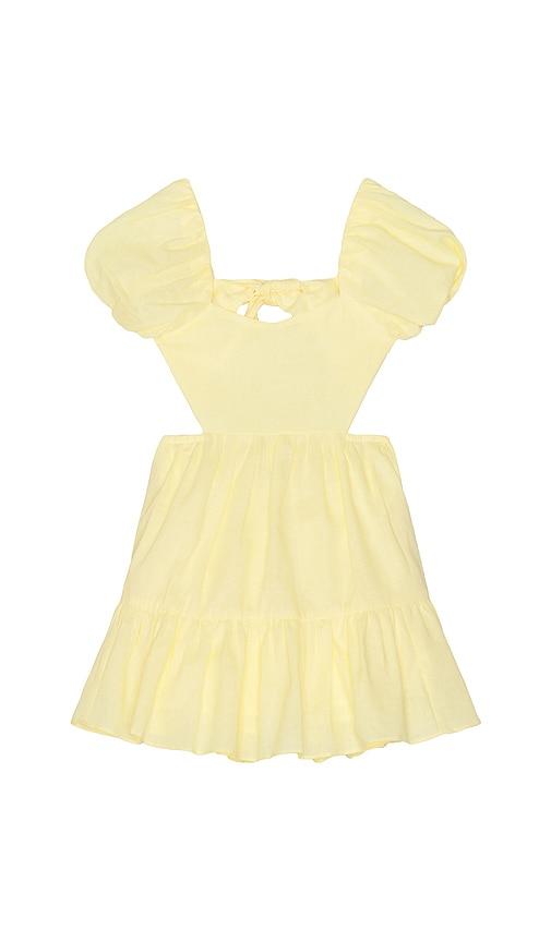 bardot junior ellory mini dress in yellow.