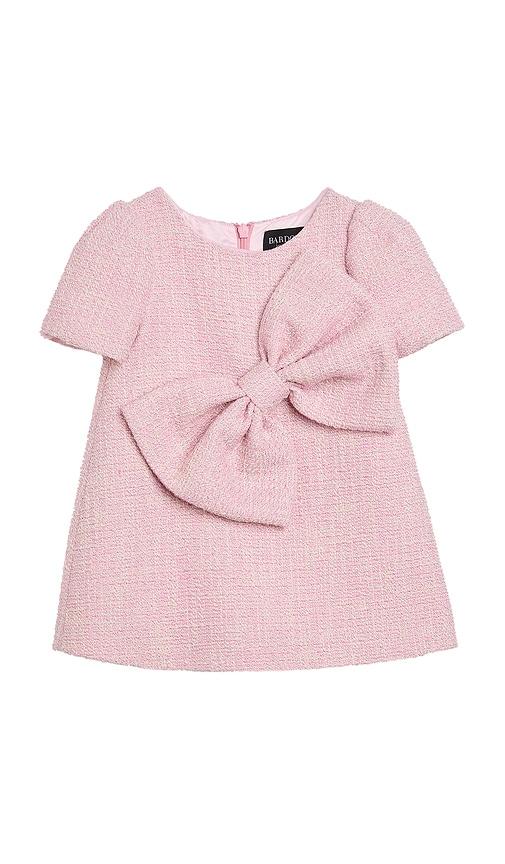 bardot junior lucille bow mini dress in pink.