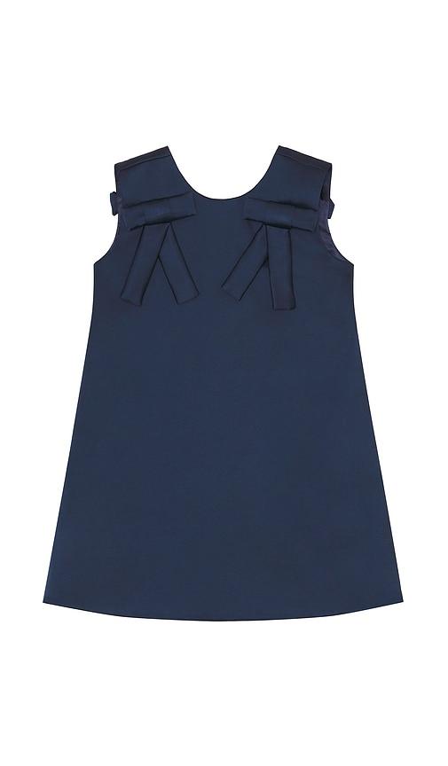 bardot junior paz bow mini dress in navy.