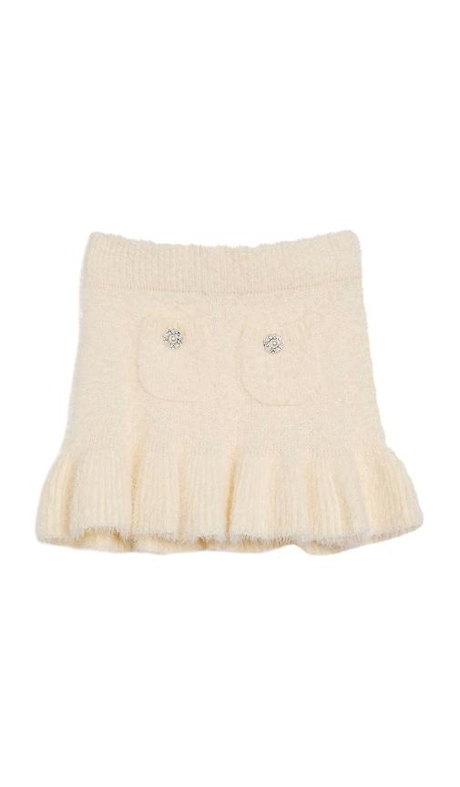 bardot junior sophia mini skirt in white.