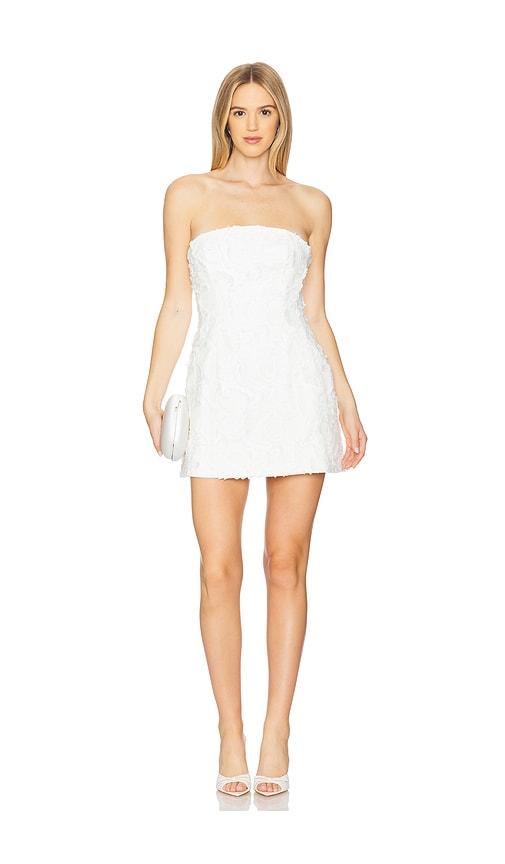 bardot karoline hourglass dress in white.