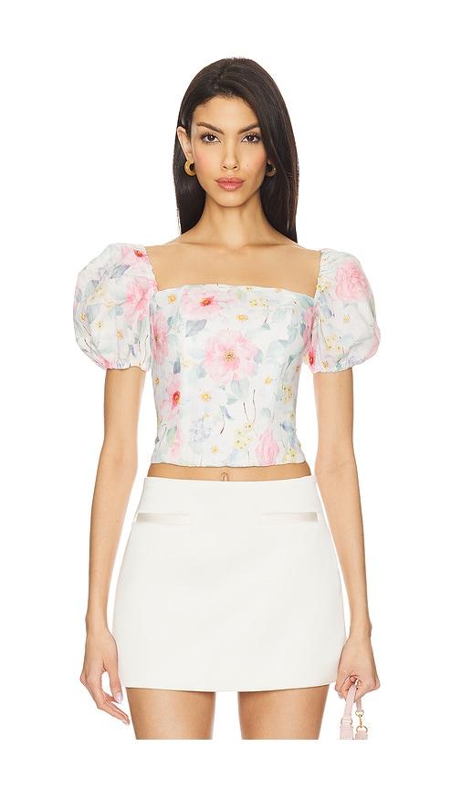 bardot sheyla top in white.