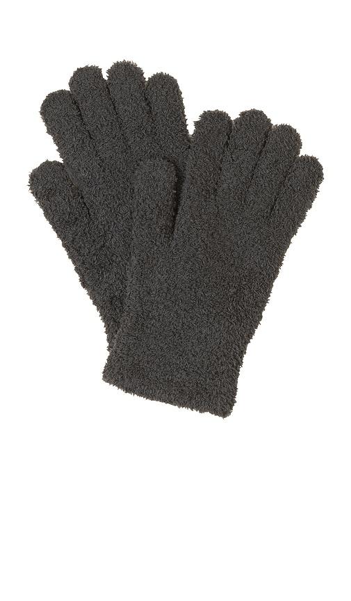 barefoot dreams cozychic gloves in grey.