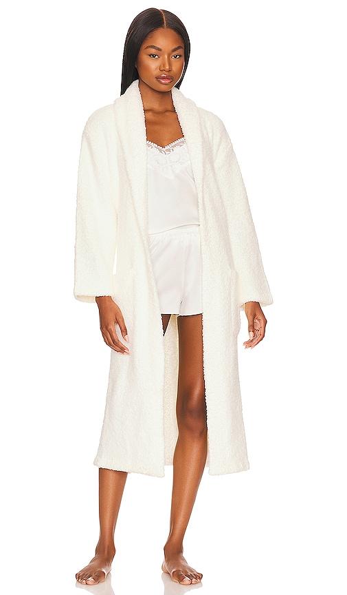 barefoot dreams cozychic robe in cream.