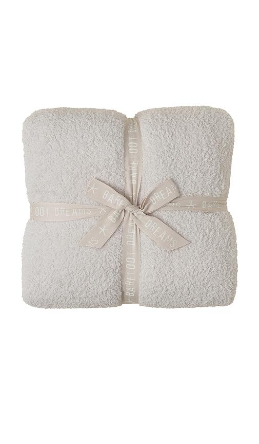 barefoot dreams cozychic sleeping bag in cream.