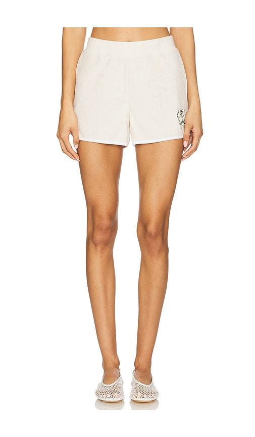 barefoot dreams cozyterry short in cream.