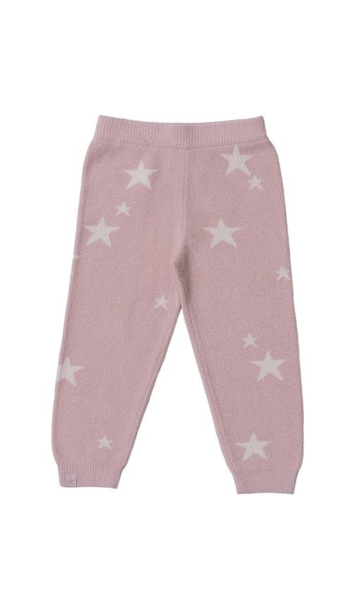 barefoot dreams toddler space adventure pant in rose.