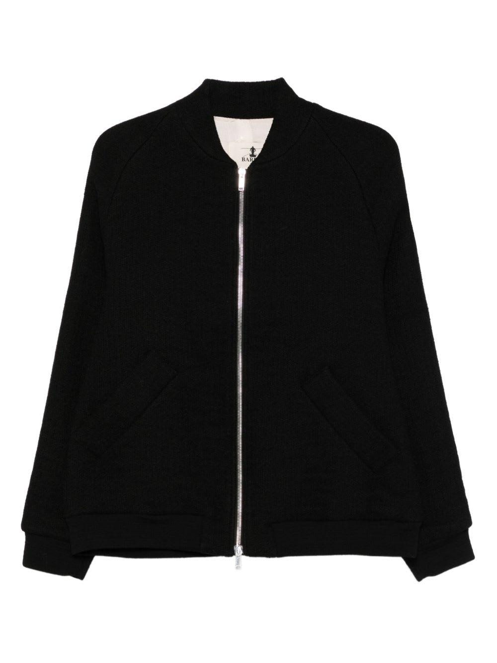 barena black bomber jacket