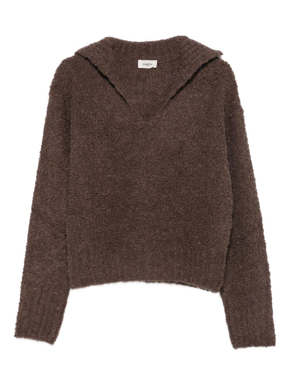 barena brown wool blend sweater