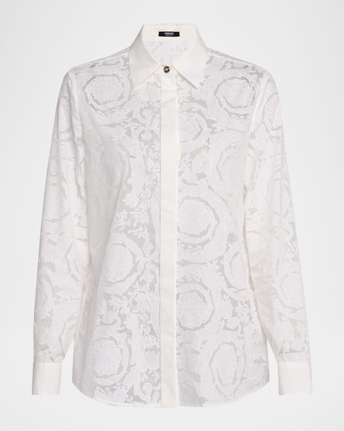 barocco devoré formal shirt