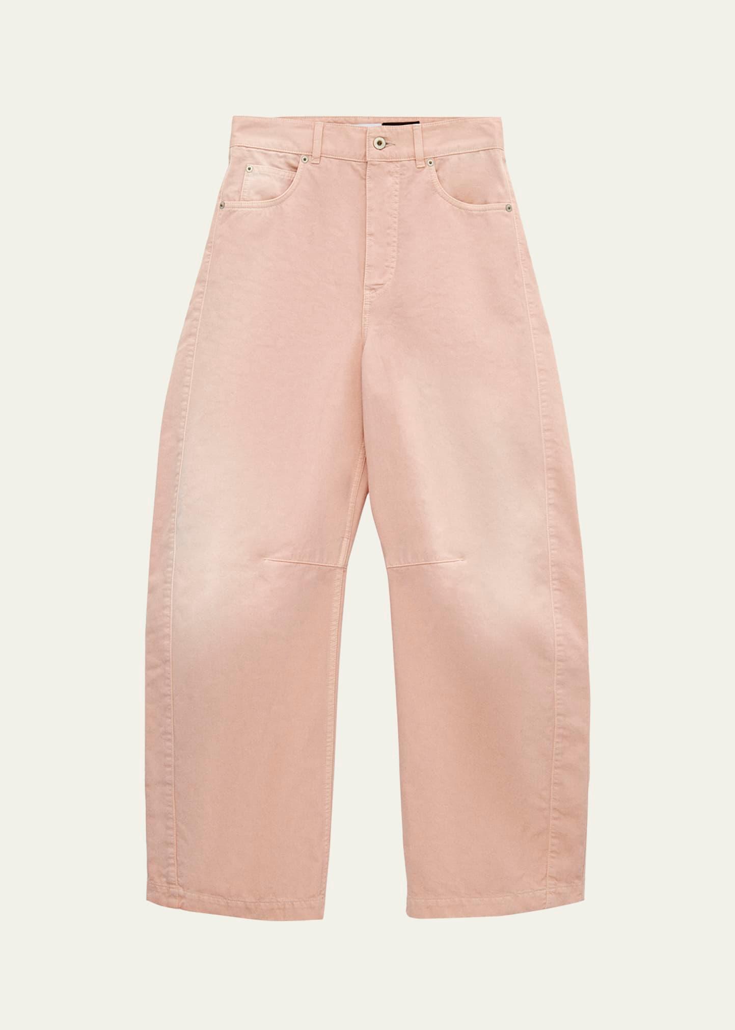 barrel cotton trousers