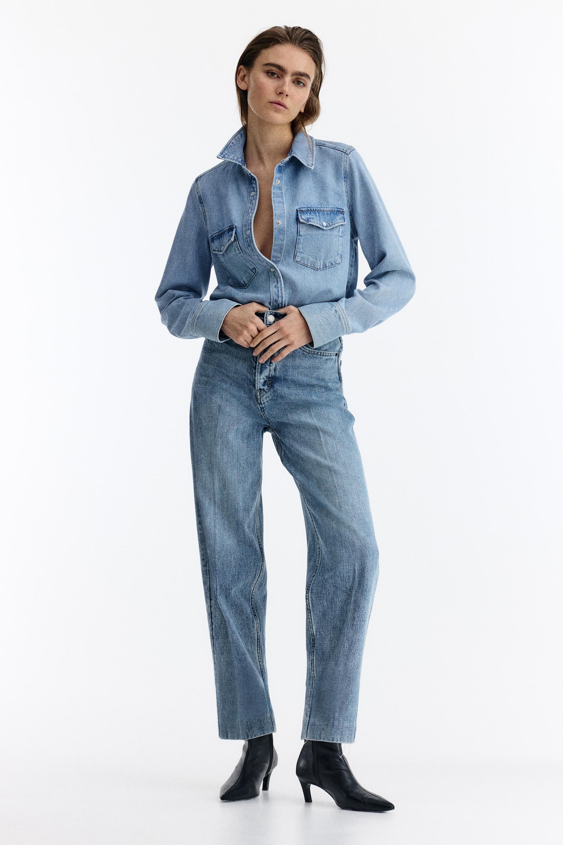 barrel high ankle jeans