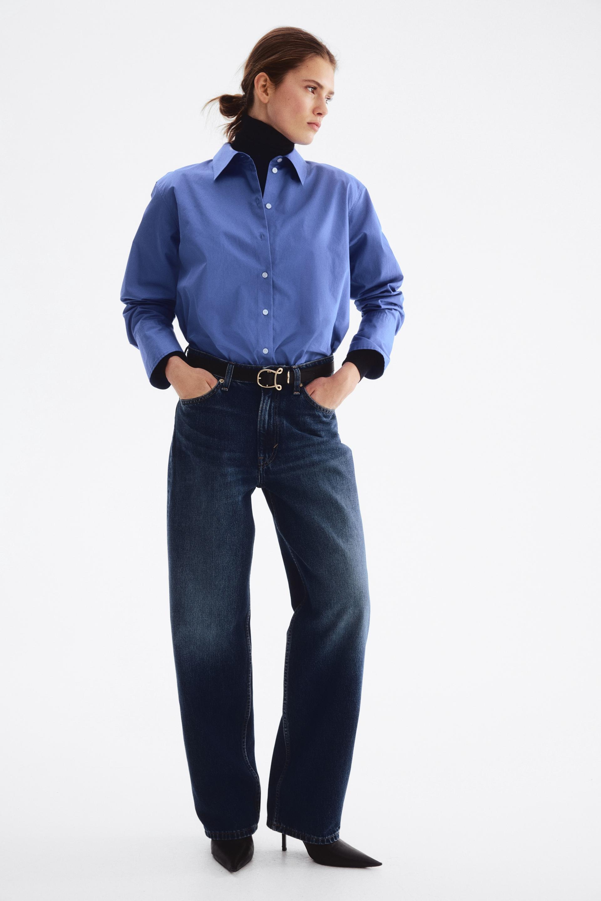 barrel high waist jeans