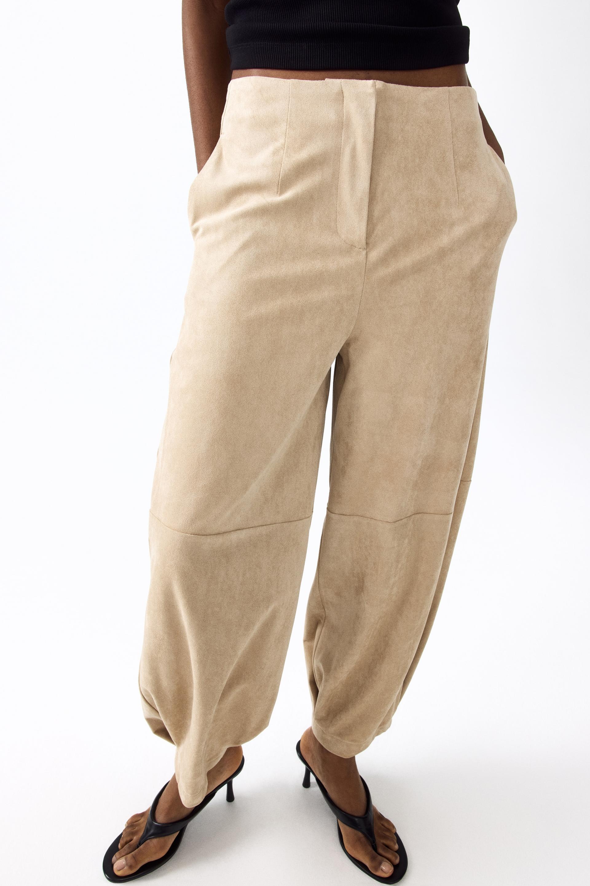 barrel-leg pants